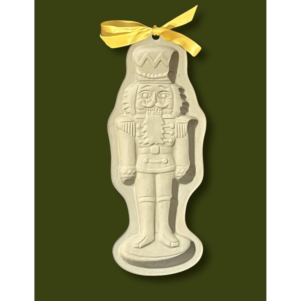 Christmas Nutcracker Brown Bag Cookie Art Mold Vintage 1991 Hill Design 8”